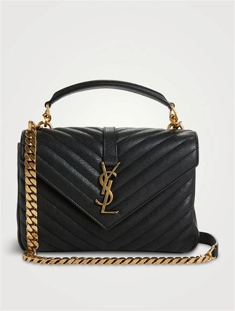 yves saint laurent bags holt renfrew|SAINT LAURENT Medium Collège YSL Monogram Leather Bag.